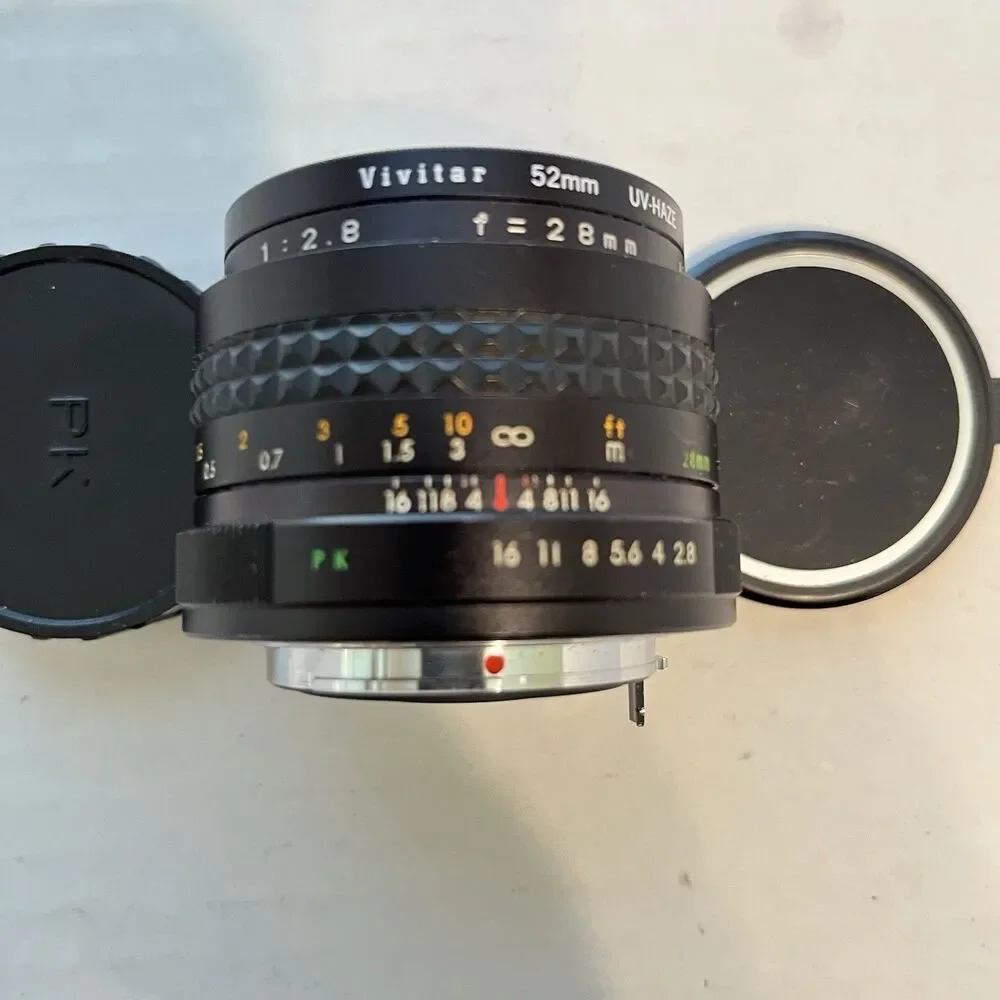 Vintage Focal MC Auto 28mm 1:2.8 520 Wide Angle Lens Minolta MC/MD